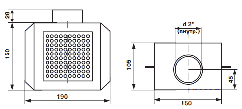 ���� ������ �� ����. ����� (���������. ����������) 150�150 - 2"� M.SD.KV