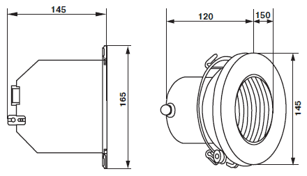 ��������� �� ����. ����� (15��/12�) c LED- ���������� Emaux LEDS-100SN (Opus)